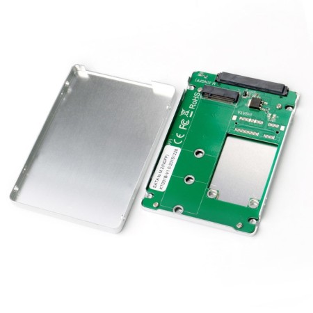 i-tec M2SATA contenitore di unità di archiviazione Box esterno SSD Metallico 2.5"