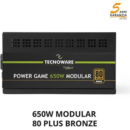 TECNOWARE POWER GAME PSU 650W MODULAR BRONZE