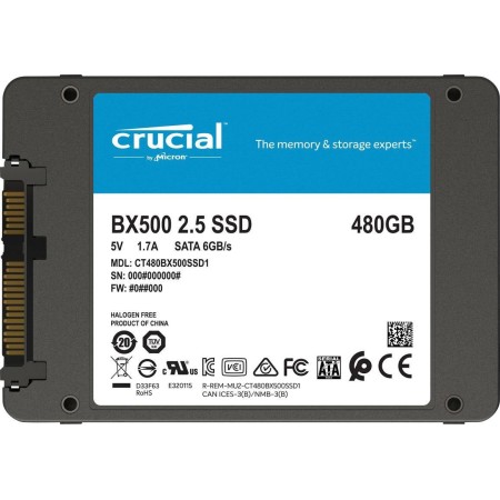 Crucial BX500 2.5" 480 GB Serial ATA III