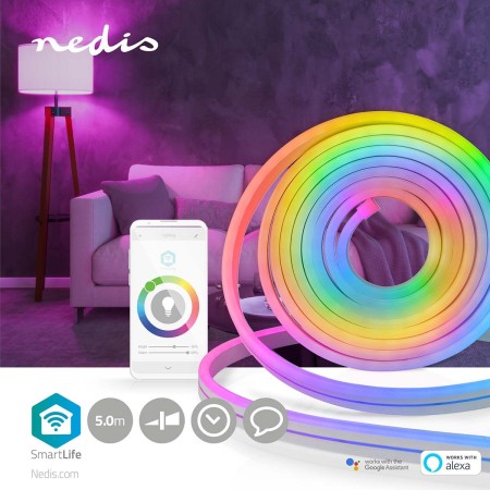 Nedis WIFILN51CRGB smart lighting Smart strip light White Wi-Fi