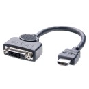 Lindy 41227 cavo e adattatore video 0,2 m DVI-D HDMI Nero