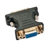 Lindy 41199 adattatore per inversione del genere dei cavi VGA DVI-I Nero, Oro