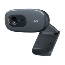 Logitech C270 Webcam HD, HD 720p 30fps, Videochiamate HD Widescreen, Correzione Automatica ‎Luminosità, Microfono Riduzione del