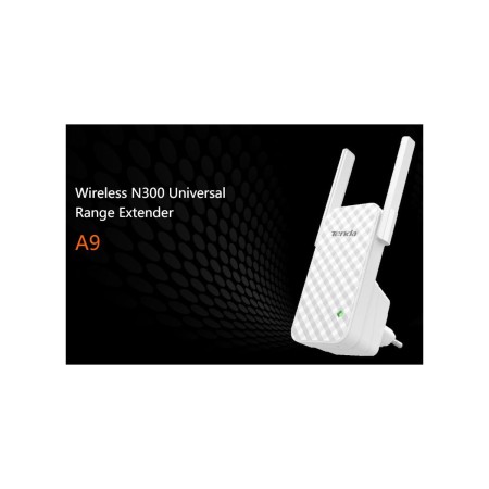 Ripetitore Wireless WiFi b/g/n a spina Universal Range Extender Tenda N300 A9