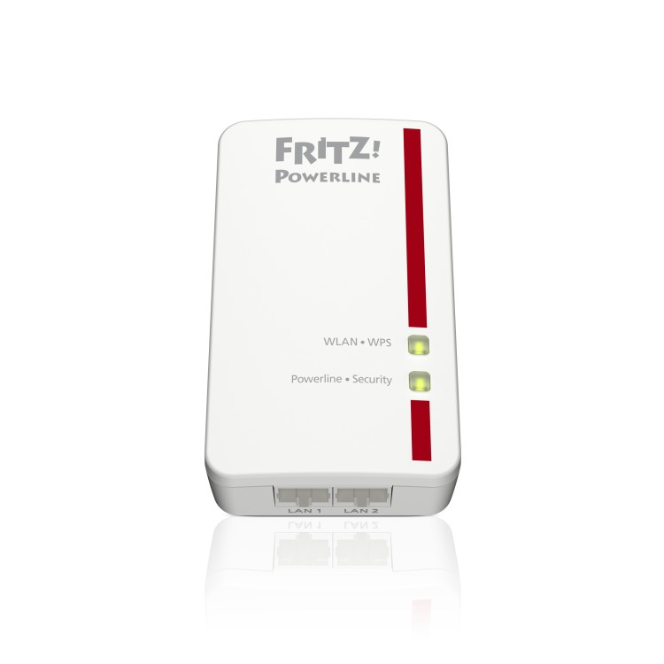 FRITZ!Powerline 540E WLAN Set International 500 Mbit/s Collegamento  ethernet LAN Wi-Fi Bianco 2 pz