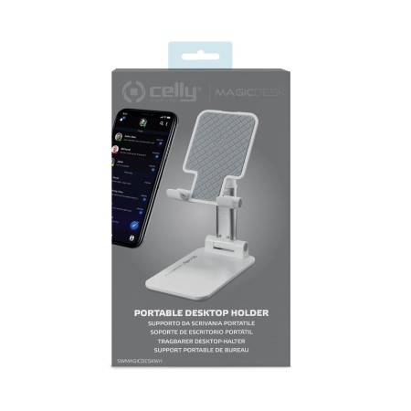 Celly Magic Desk Supporto passivo Telefono cellulare smartphone, Tablet UMPC Bianco