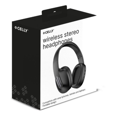 Celly FLOWBEATBK cuffia e auricolare Cuffie Wireless A Padiglione Business Everyday USB tipo-C Bluetooth Nero