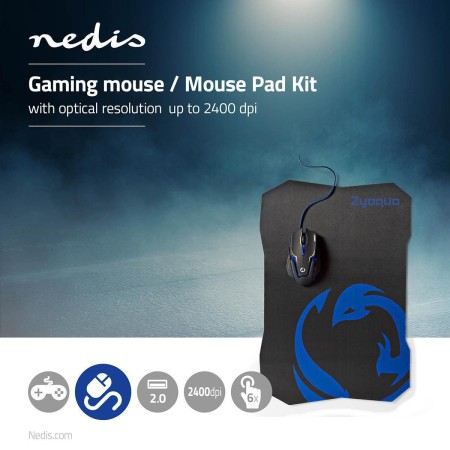 Nedis Zyoquo Gaming Mouse / Mouse Pad Kit