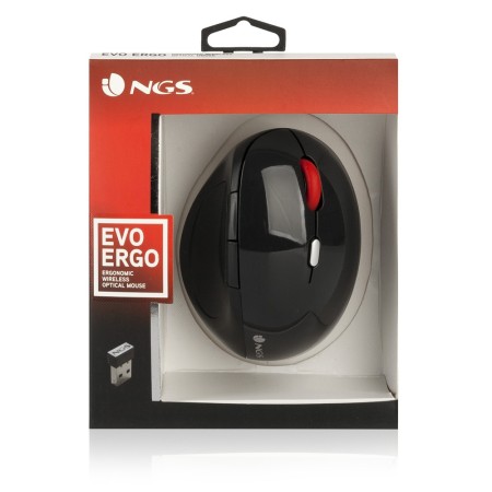 NGS EVO Ergo mouse Mano destra RF Wireless Ottico 2400 DPI